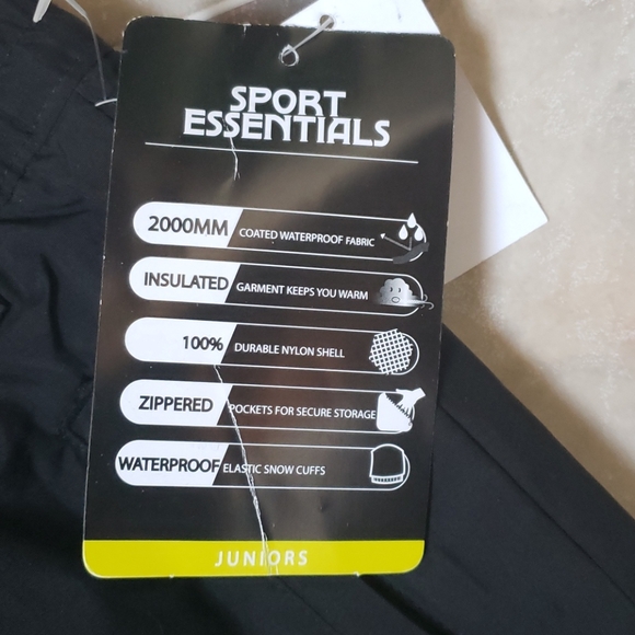 Nwt Sports Essentials unisex kids ski pants sz 16 - Picture 2 of 4